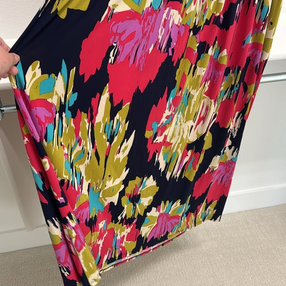 Sabrina & Blue Women’s 3X Maxi Dress Abstract Floral Sleeveless Flowy Comfy Cute - Picture 11 of 11